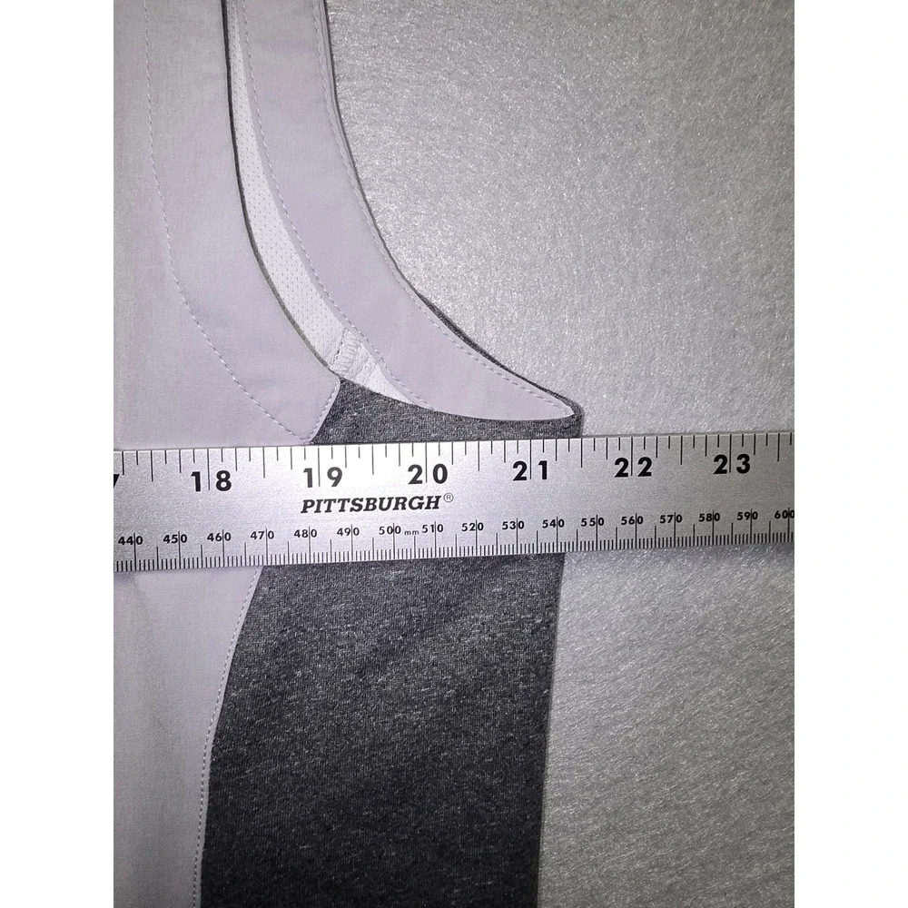 Zero Restriction Mens Grey Full Zip Golf Vest Performance Sleeveless Jacket M - Picture 4 of 5